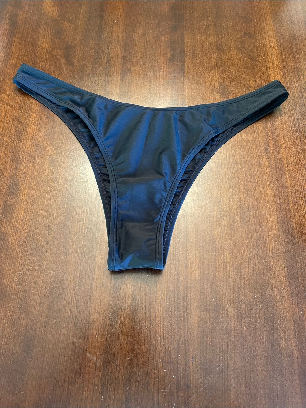 Cupshe Minimal Black High-Cut Bikini Bottom NWT
